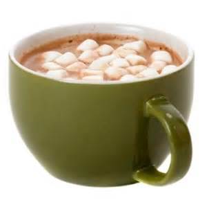 marshmallows melting in hot chocolate